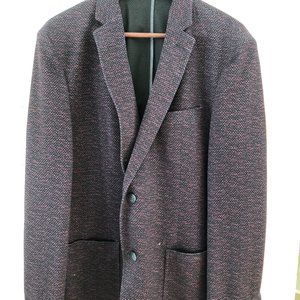 Vince Camuto Sport Coat, Checkered Red/Navy, XL